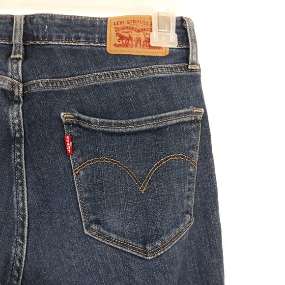 Levi's 721 Women's Jeans Size 27 High-Rise Skinny Distressed Medium Wash Blue - Picture 8 of 16